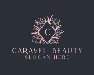 Luxury Wedding Planner Floral logo design