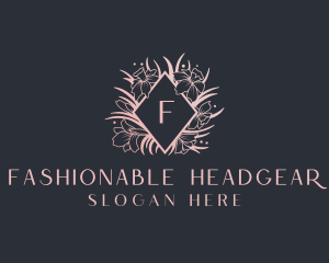 Luxury Wedding Planner Floral logo design