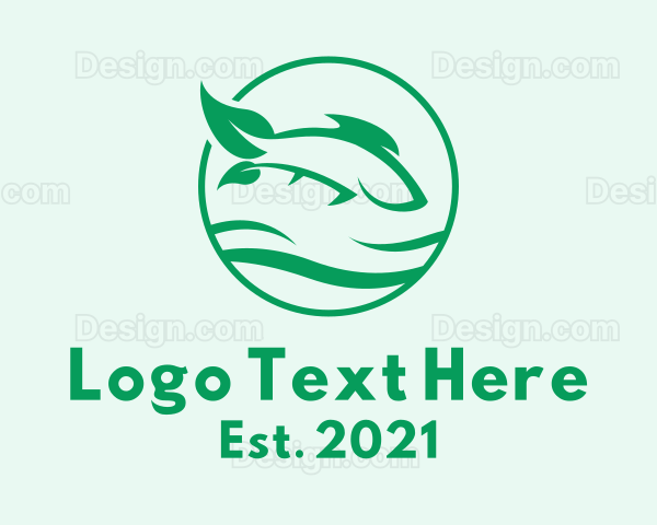 Nature Leaf Fish Logo