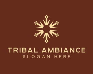 Tribal Sun Decoration  logo design