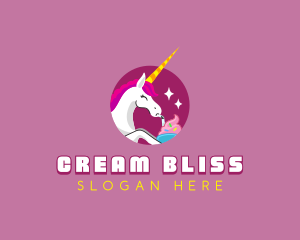 Unicorn Ice Cream logo design