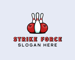 Bowling Alley Sports League logo design