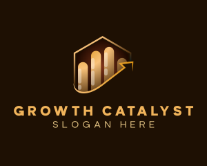 Graph Growth Statistics logo design