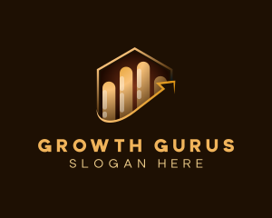 Graph Growth Statistics logo design