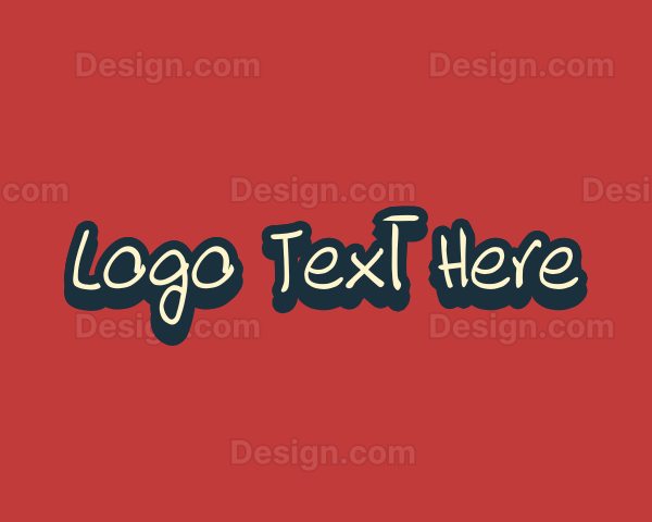 Playful Pop Art Wordmark Logo