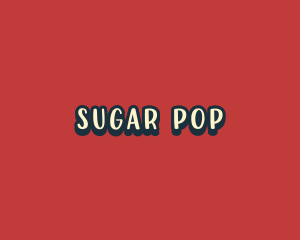 Playful Pop Art Wordmark  logo design