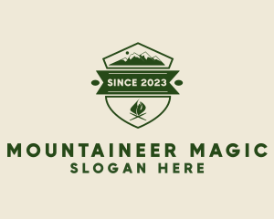 Outdoor Mountain Peak logo design