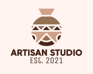 Ethnic Ceramic Vase logo design