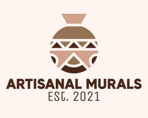 Ethnic Ceramic Vase logo design