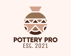 Ethnic Ceramic Vase logo design