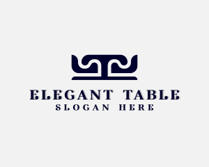 Table Chairs Upholstery logo design