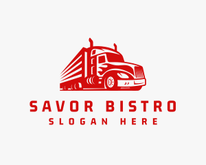 Freight Cargo Truck Logo