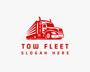 Freight Cargo Truck logo design