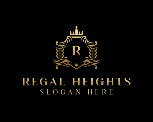 Crown Regal Shield logo design