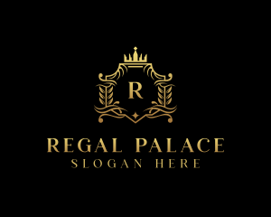 Crown Regal Shield logo design