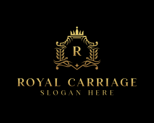 Crown Regal Shield logo design