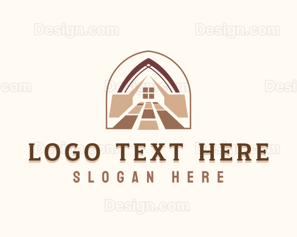 Wood Tiles Flooring Logo