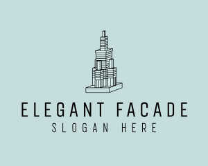 Tower Skyscraper Building  logo design