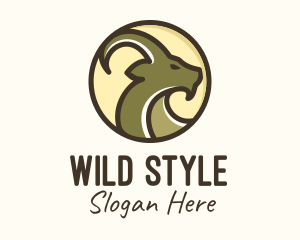 Wild Alpine Ibex logo design