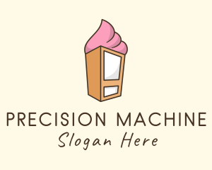 Gelato Vending Machine logo design