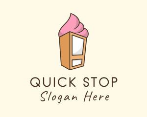 Gelato Vending Machine logo design