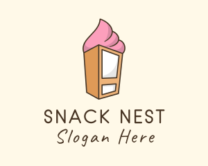 Gelato Vending Machine logo design