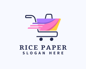 Shopping Bag Cart logo design