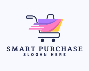 Shopping Bag Cart logo design