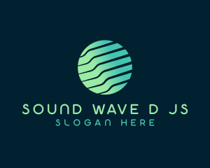 Generic Waves Globe logo design