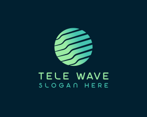 Generic Waves Globe logo design