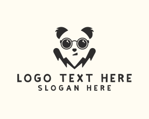 Cute Smart Panda  logo