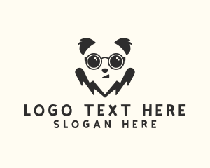 Cute Smart Panda  Logo