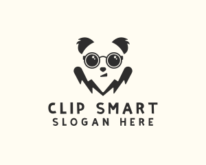 Cute Smart Panda  logo design