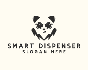 Cute Smart Panda  logo design