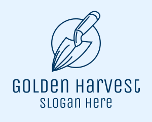 Garden Spade Trowel Tool logo design