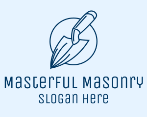 Garden Spade Trowel Tool logo design