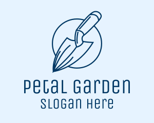 Garden Spade Trowel Tool logo design