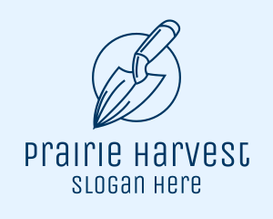 Garden Spade Trowel Tool logo design