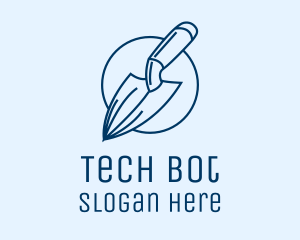 Garden Spade Trowel Tool logo design