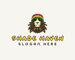 Reggae Lion Sunglasses logo design