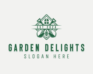 Lawn Shovel Garden logo design