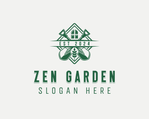 Lawn Shovel Garden logo design