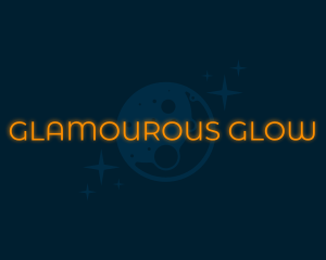 Moon Glow Wordmark logo design