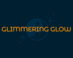 Moon Glow Wordmark logo design