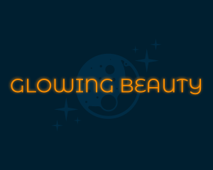 Moon Glow Wordmark logo design