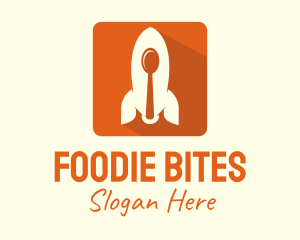 Food Rocket Spoon App logo design