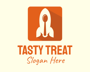 Food Rocket Spoon App logo design