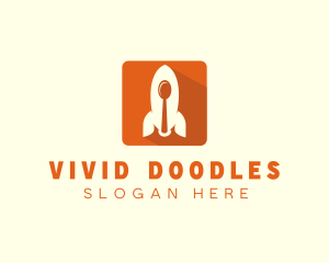 Rocket Spoon App logo design