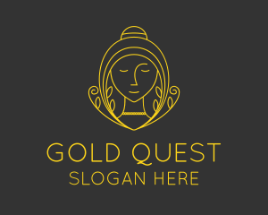 Gold Organic Beauty Wellness  logo design