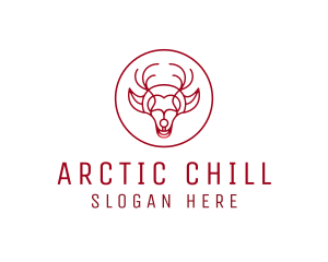 Reindeer Animal Stag  logo